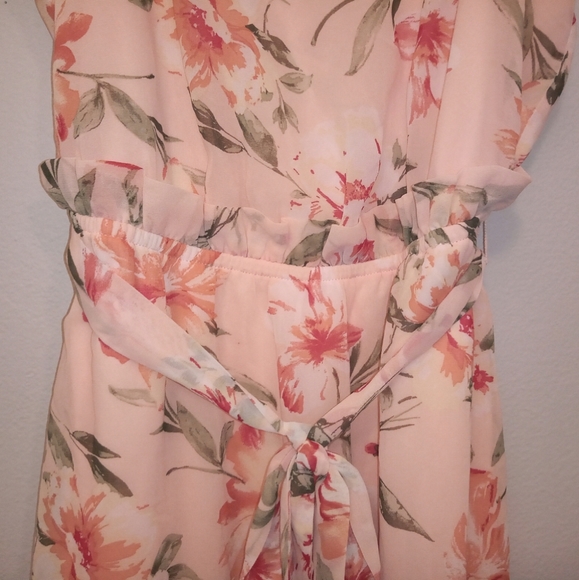 As U Wish High-Low Floral Chiffon Dress - Picture 8 of 14